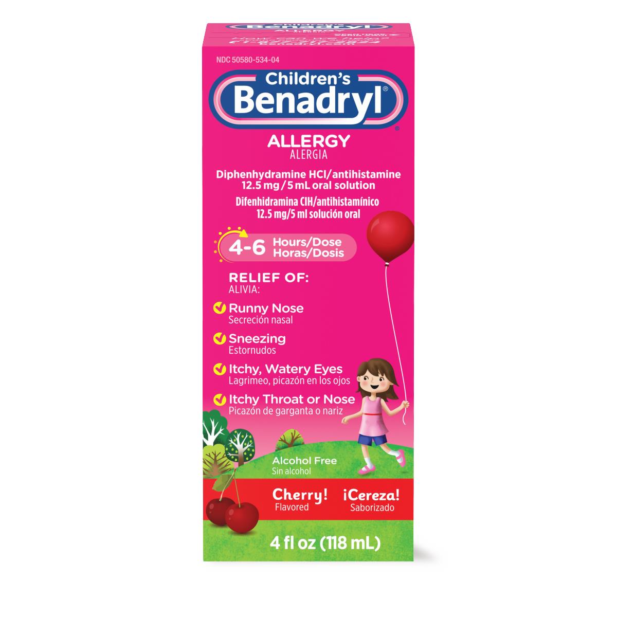 Children's Benadryl Allergy Liquid - BeHope