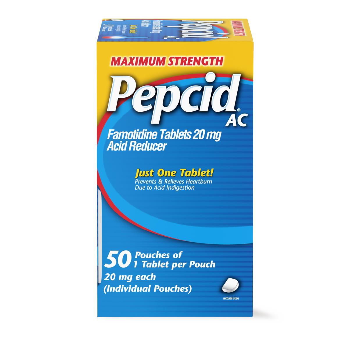 Pepcid AC Maximum Strength Famotidine Tablets