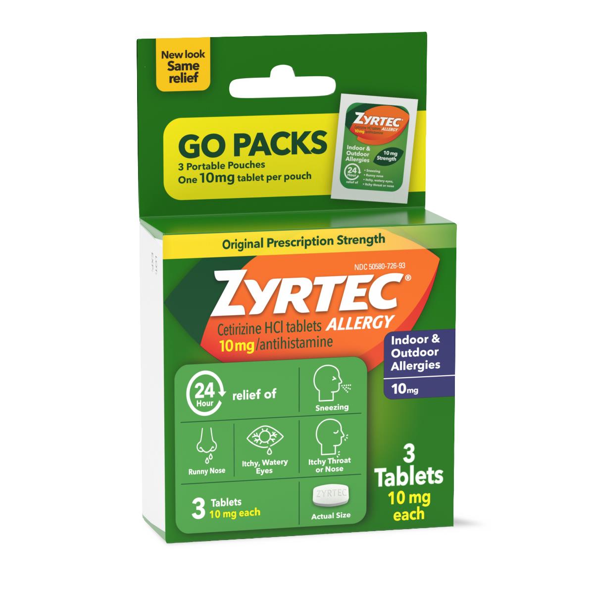 Zyrtec 24-hour Allergy-relief Medication - BeHope