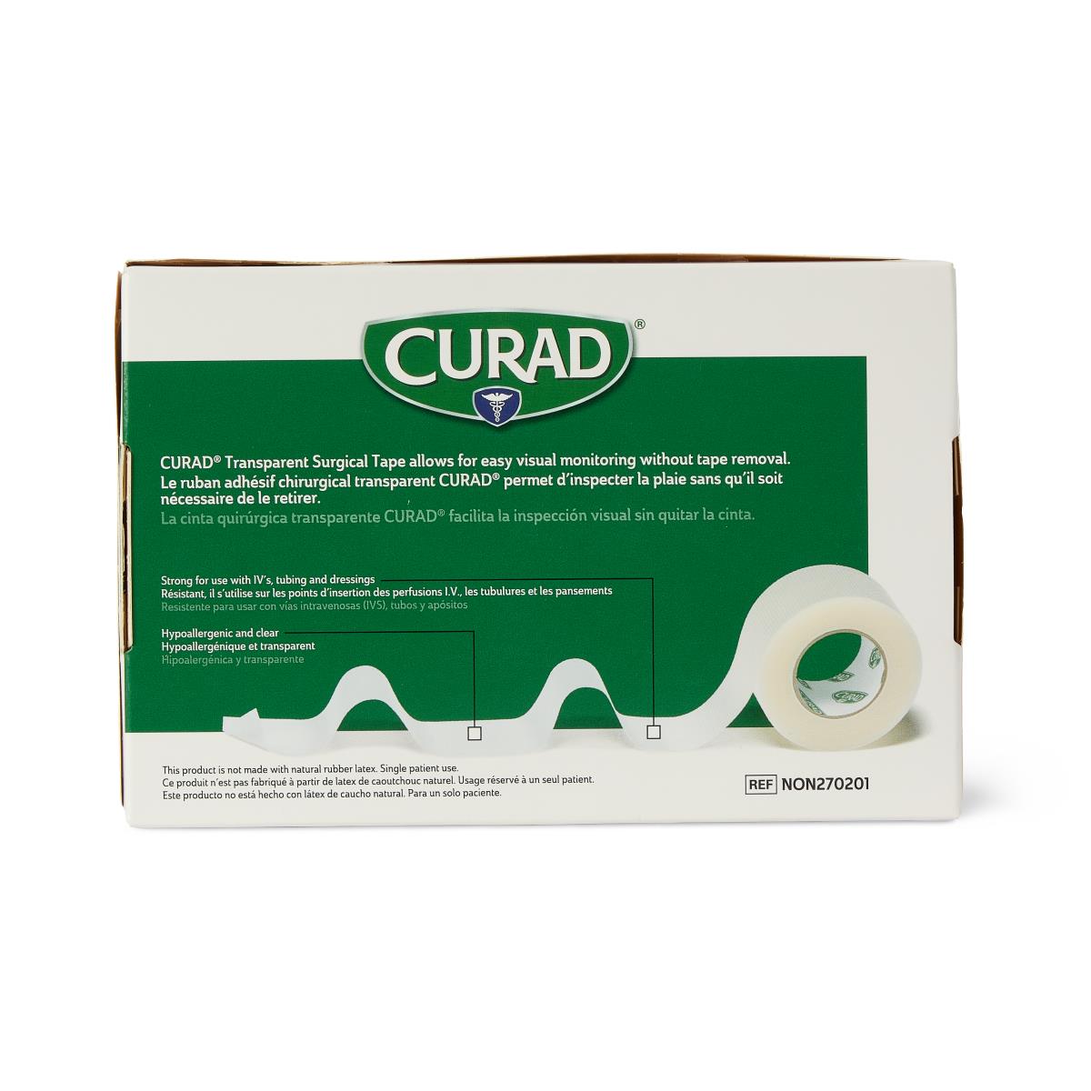 CURAD Transparent Plastic Medical Adhesive Tape