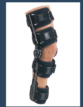 Knee Brace Telescoping TROM™ Advance One Size Fits Most Hook and Loop Closure Left or Right Leg - BeHope