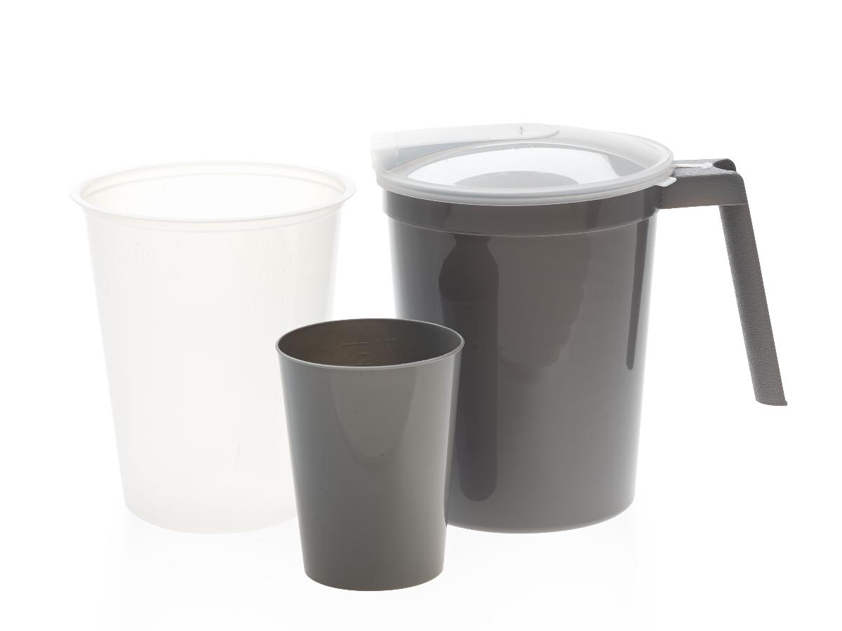 Medline Premium Water Pitcher And Tumbler Set With Plastic Liner - BeHope