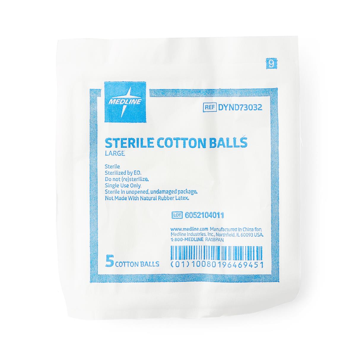 Medline Sterile Large Cotton Balls - BeHope