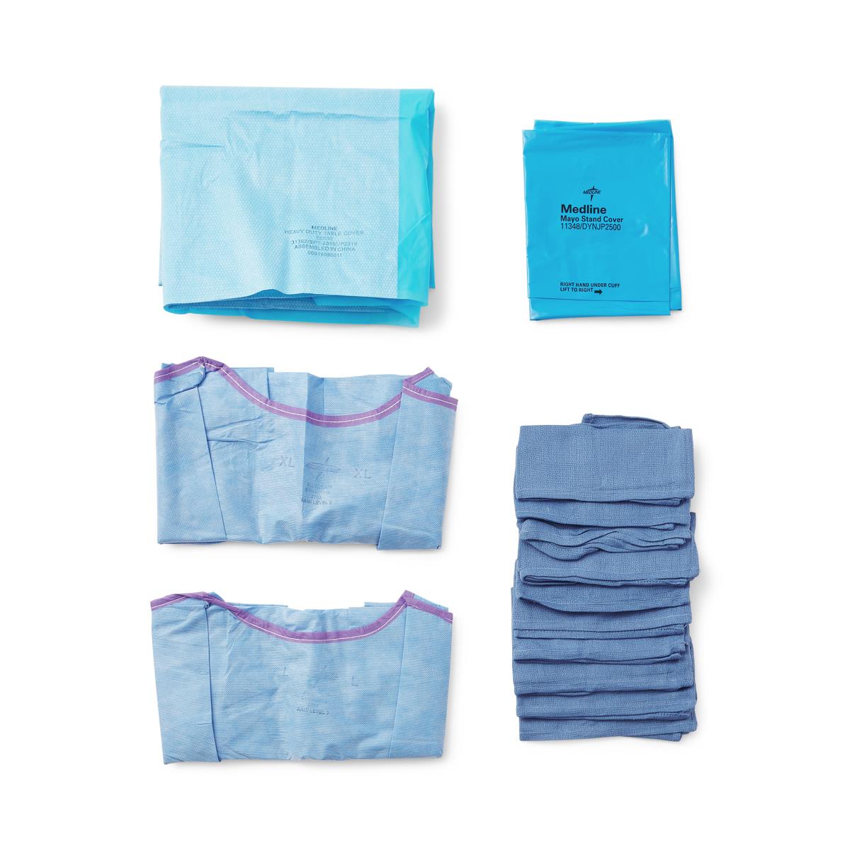 Aurora Surgical Set-Up Pack with Drapes and Gowns - BeHope