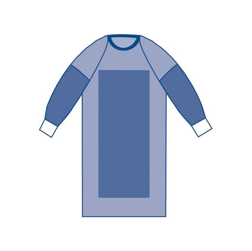Sirus Sterile Poly-Reinforced Surgical Gowns with Raglan Sleeves - BeHope