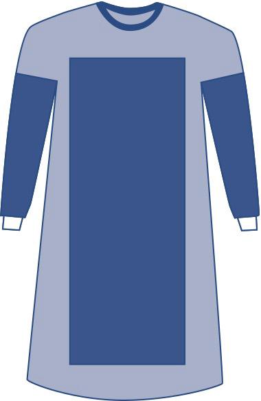 Sterile Poly-Reinforced Aurora Gowns with Set-In Sleeves