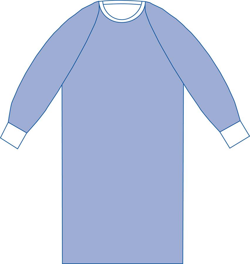 Sterile Non-Reinforced Aurora Surgical Gowns with Raglan Sleeves - BeHope