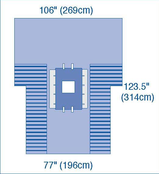 Ultragard Laparoscopic Cholecystectomy Drapes With Troughs - BeHope