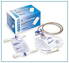 Urinary Drain Bag Dynarex Anti-Reflux Valve Sterile 2,000 mL Vinyl - BeHope