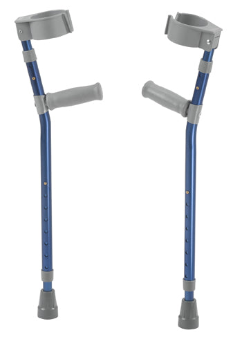 Pediatric Forearm Crutches(pr) Knight Blue 4'4 -5'5 Ht - BeHope