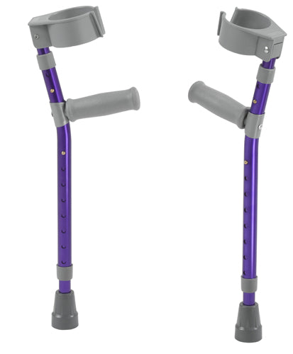 Pediatric Forearm Crutches(pr) Knight Blue 4'4 -5'5 Ht - BeHope