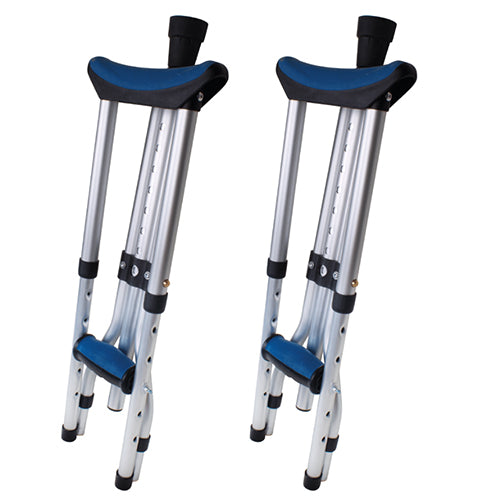Carex Folding Crutches Pair Universal Size - BeHope