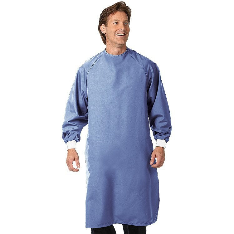 Protective Procedure Gown Fashion Shield® Large Ceil Blue Nonsterile Not Rated Reusable - Behope