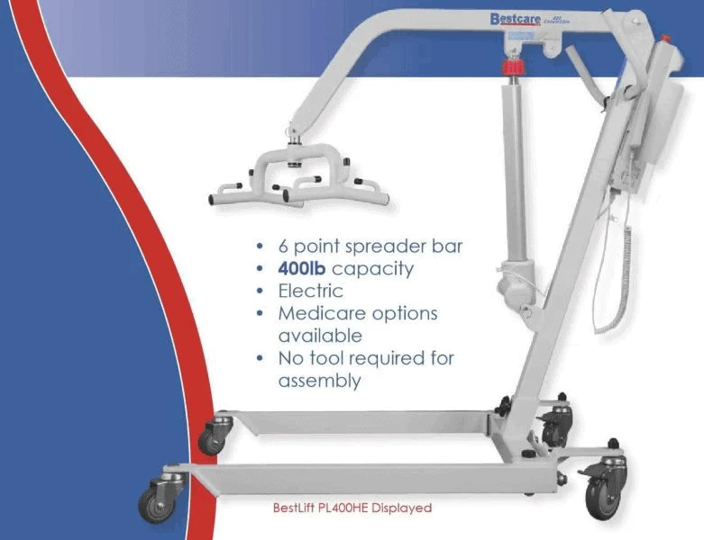 PL400HE Battery Powered Patient Lift - BeHope