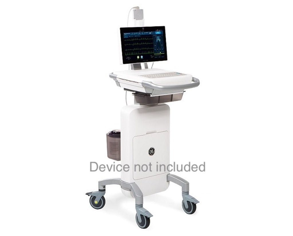 Trolley Mac Vu360™ Fixed Height, With Front Bin For Use With Mac Vu360™ Ecg System - Behope