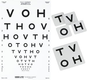 Eye Chart Good-lite® High-Contrast Vision Acuity Test - BeHope