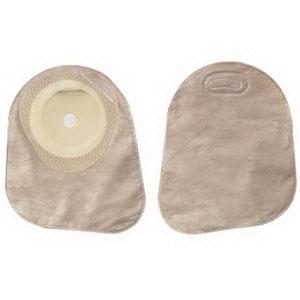 Premier One-piece Flat Skin Barrier 7" Closed Pouch Beige Softflex With Filter - Box of 30