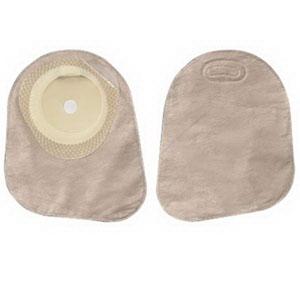 Premier One-piece Flat Skin Barrier 7" Closed Pouch Beige Softflex With Filter - Box of 30
