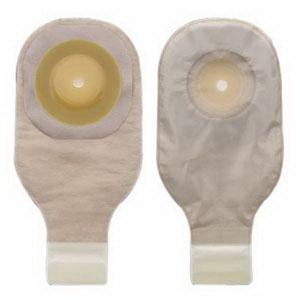 Premier One-piece Convex Skin Barrier Lock N Roll Closure 12in Drainable Pouch - Tape Border, Box of 5