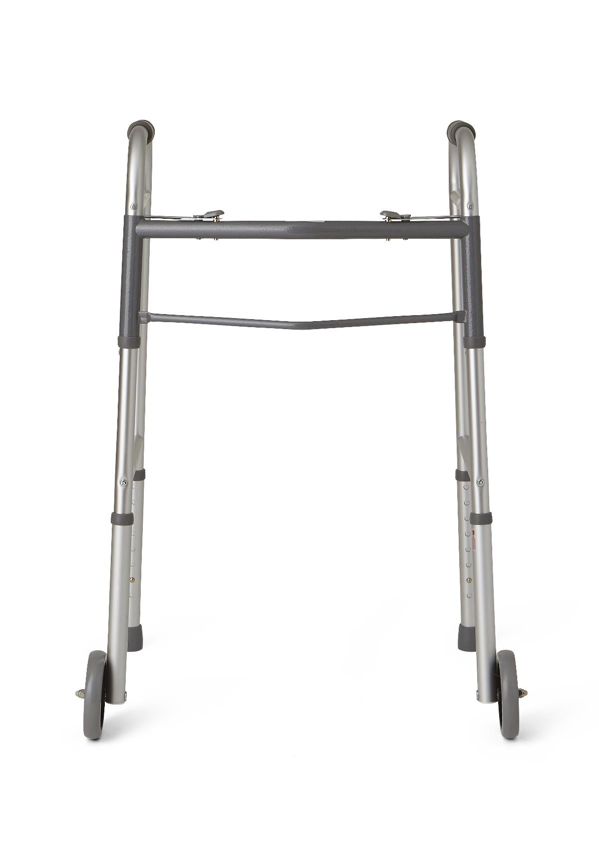 Medline Two-button Folding Walkers With 5" Wheels - BeHope