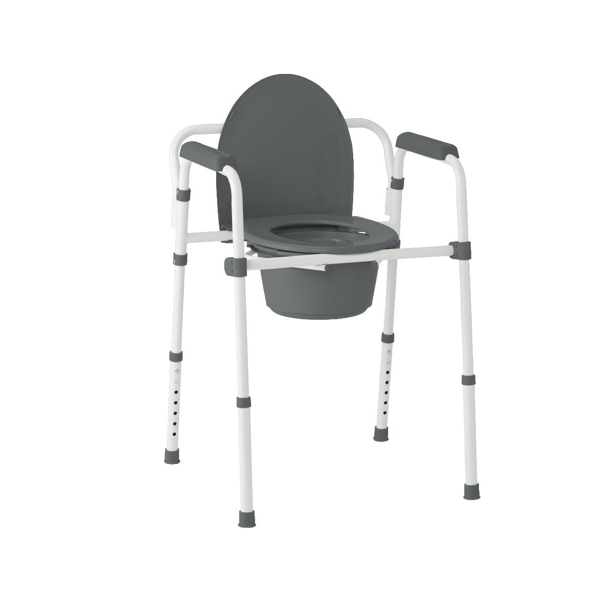Medline Standard Steel Commode, close-up of a key feature or design element.