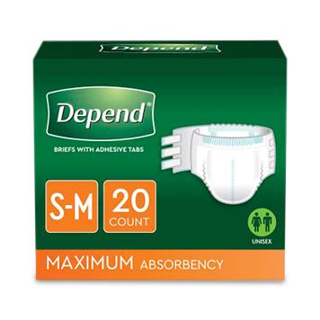 Depend Disposable Adult Incontinence Protection Briefs