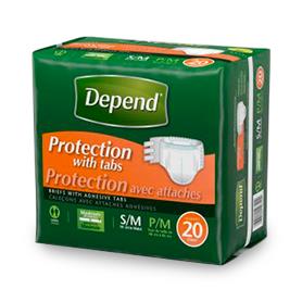 Depend Disposable Adult Incontinence Protection Briefs