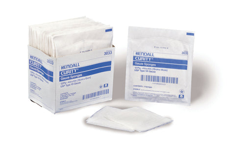 Curity Gauze Sponge 4x4 12ply Sterile Bx/50 (25-2's) - BeHope