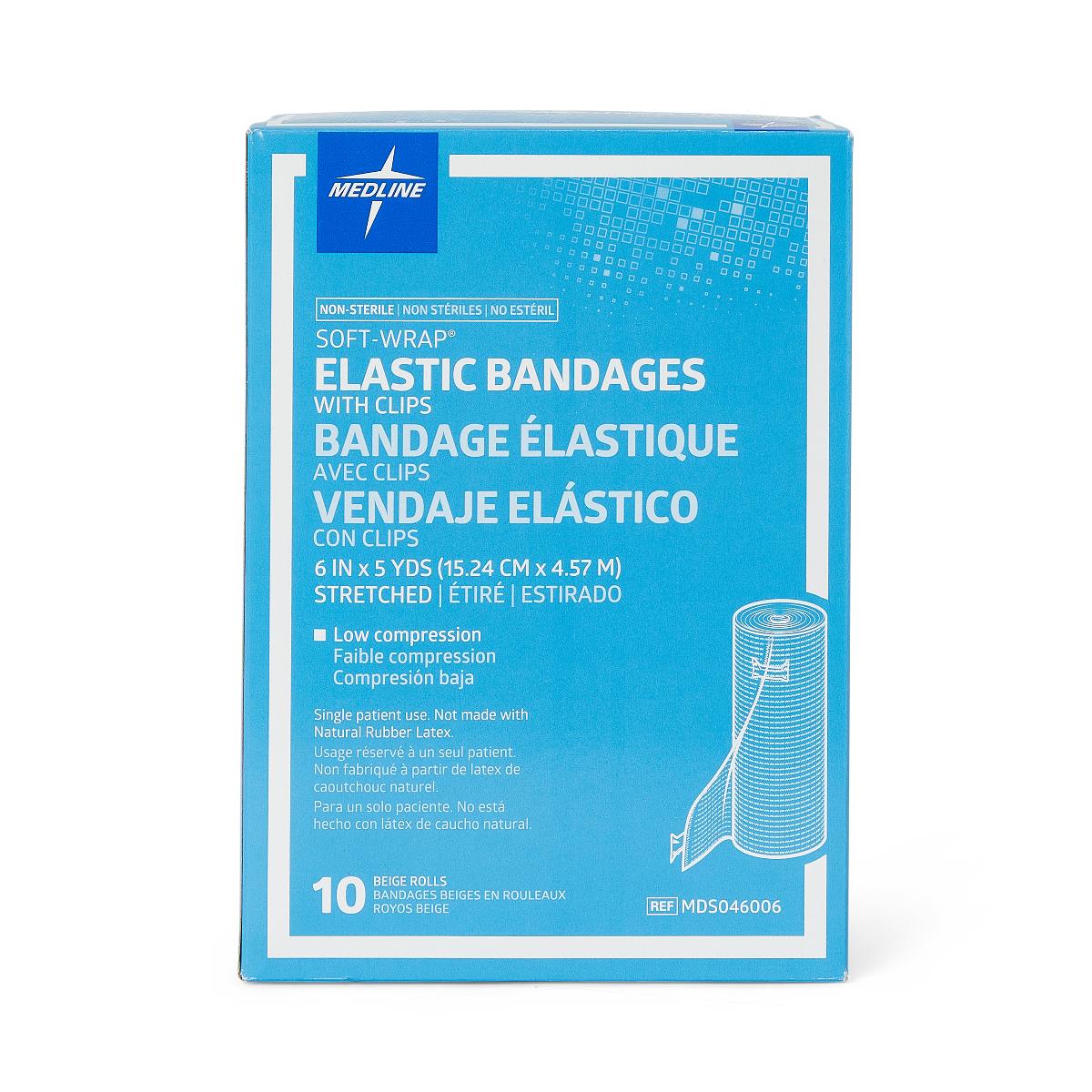 Medline Soft-Wrap Nonsterile Elastic Bandages