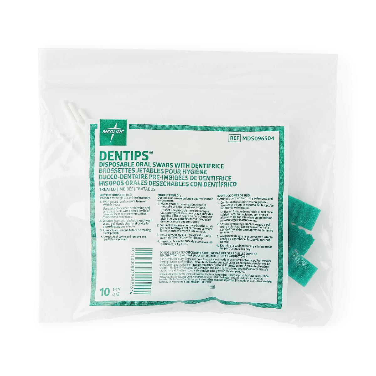 DenTips Treated and Untreated Oral Swabs