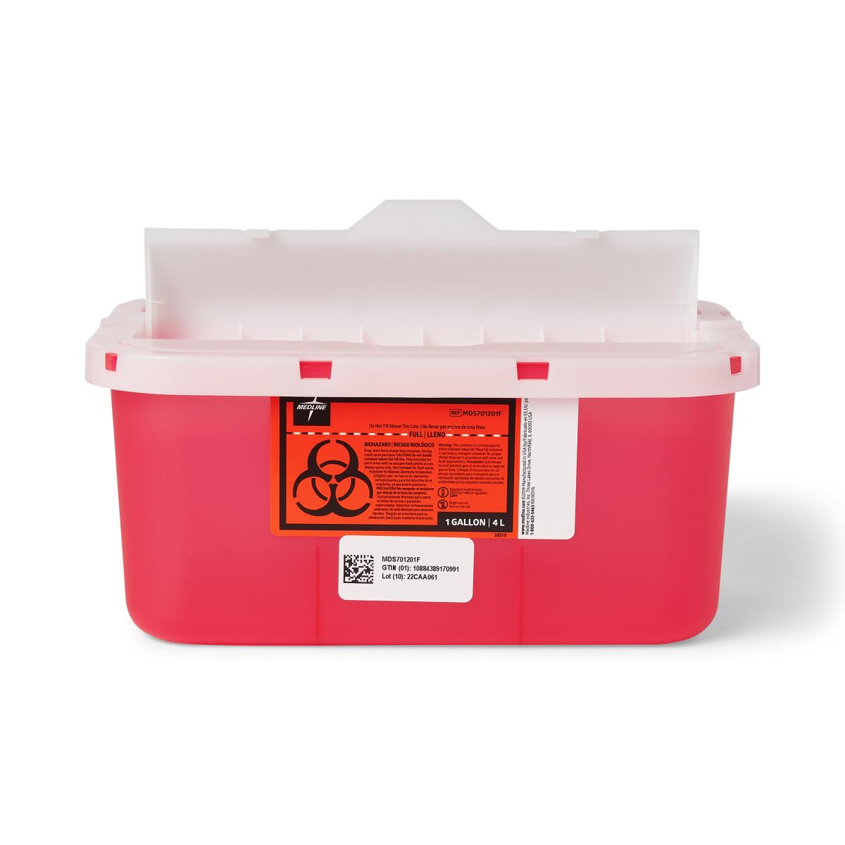 Biohazard Patient Room Sharps Disposal Containers - BeHope