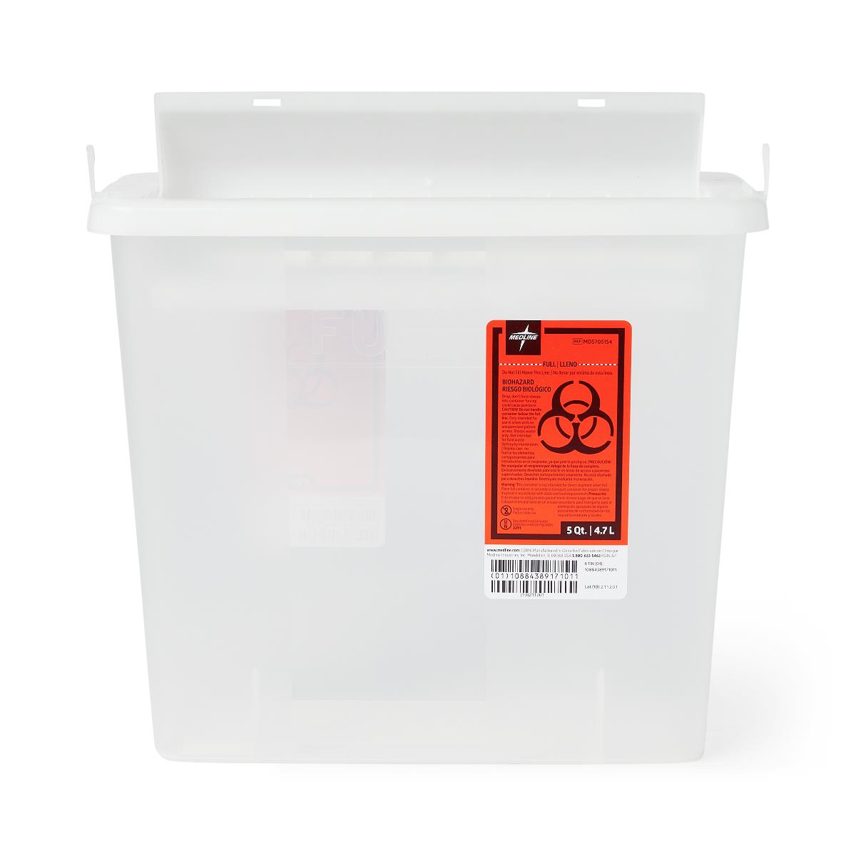 Biohazard Patient Room Sharps Disposal Containers - BeHope