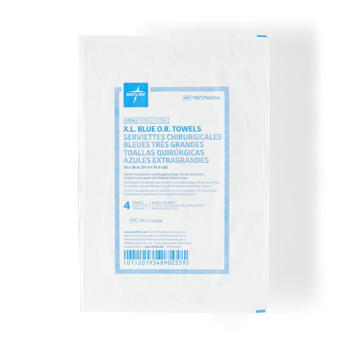 Medline Sterile Disposable OR Towels
