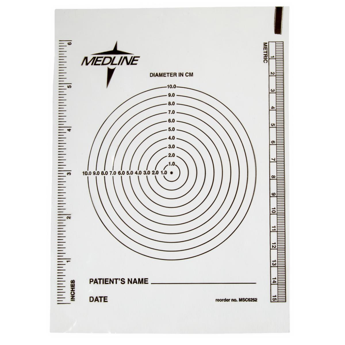 Bullseye Plastic Wound Ruler - BeHope