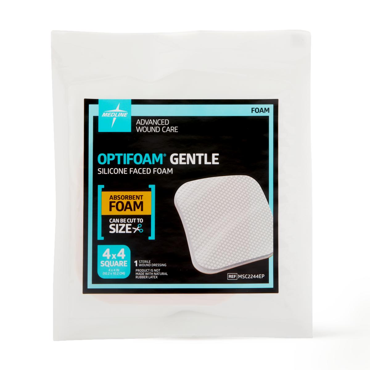 Optifoam Gentle Non-Bordered Silicone-Faced Foam Wound Dressings