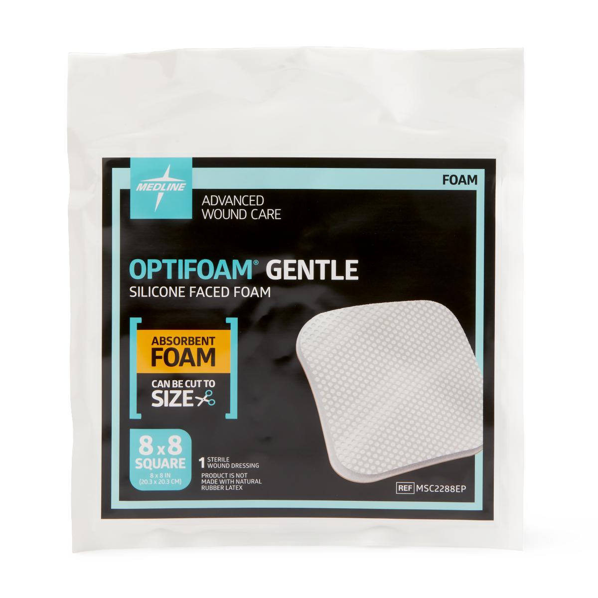 Optifoam Gentle Non-Bordered Silicone-Faced Foam Wound Dressings