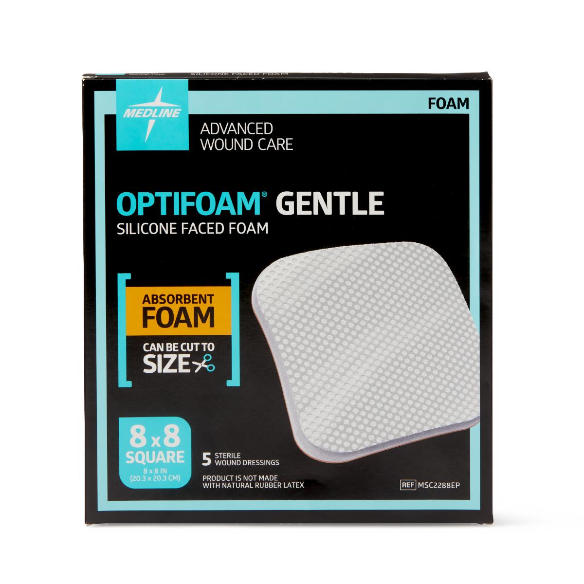 Optifoam Gentle Non-Bordered Silicone-Faced Foam Wound Dressings