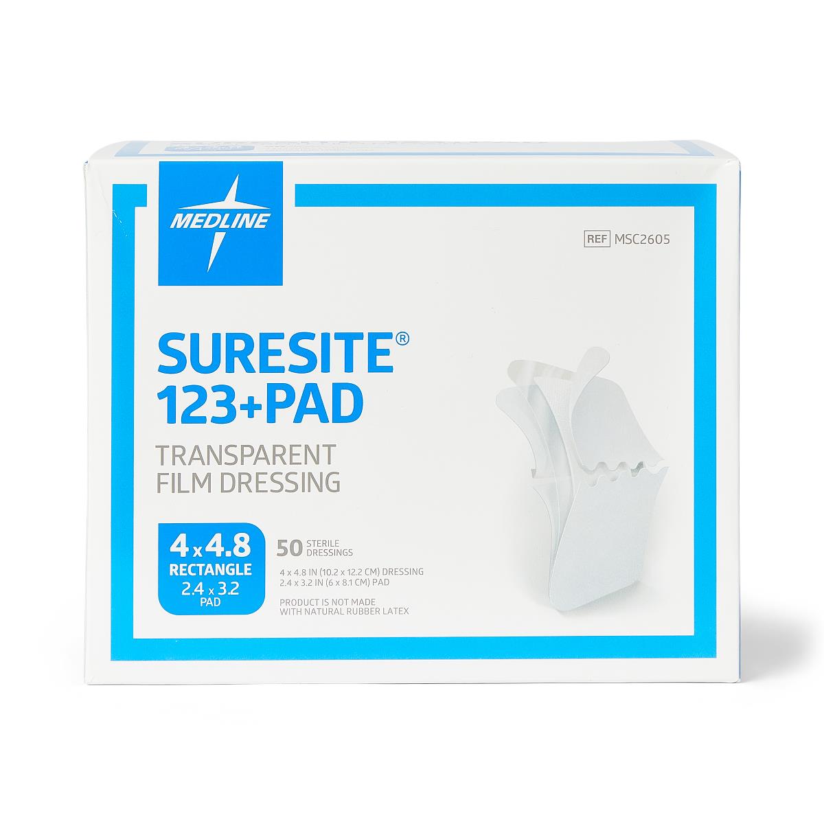 SureSite 123+ Pad Transparent Dressings