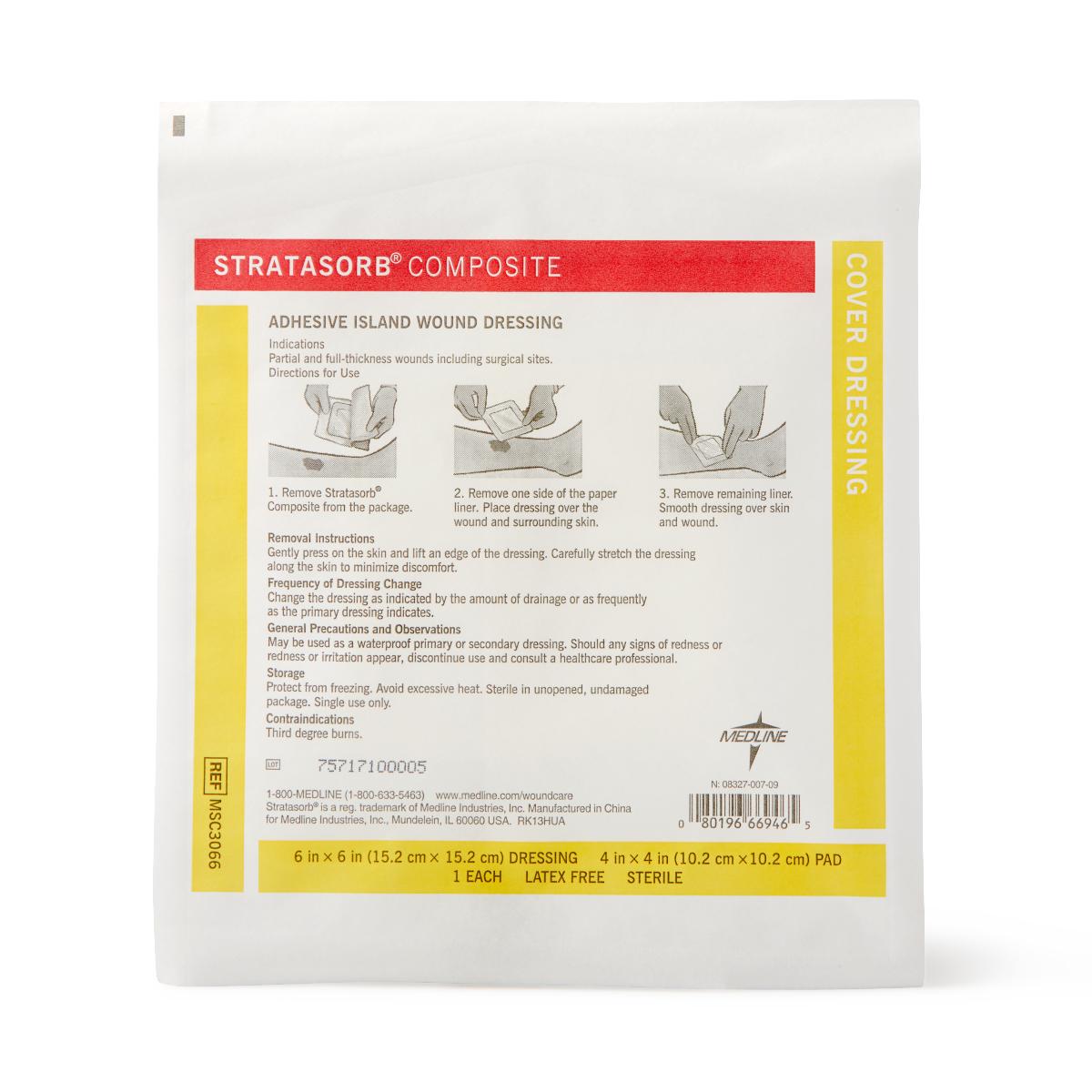 Stratasorb Waterproof Adhesive Island Wound Dressings - BeHope