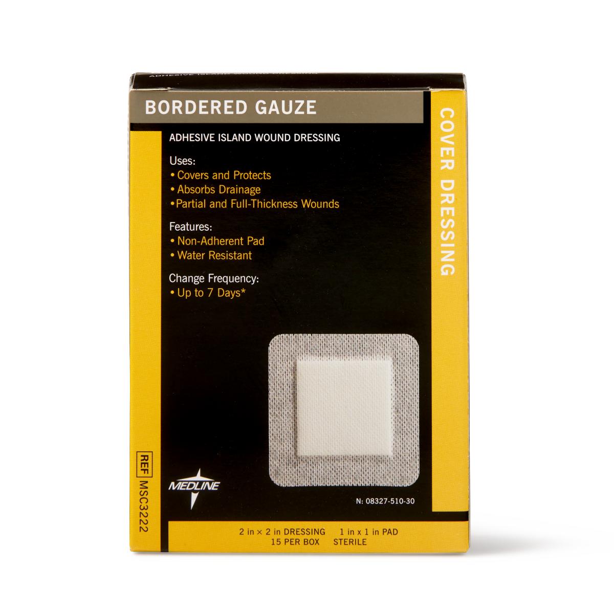 Medline Bordered Gauze Adhesive Island Wound Dressings - BeHope