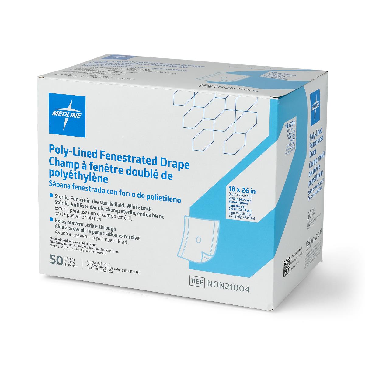 Medline Sterile Fenestrated Disposable Drape - BeHope