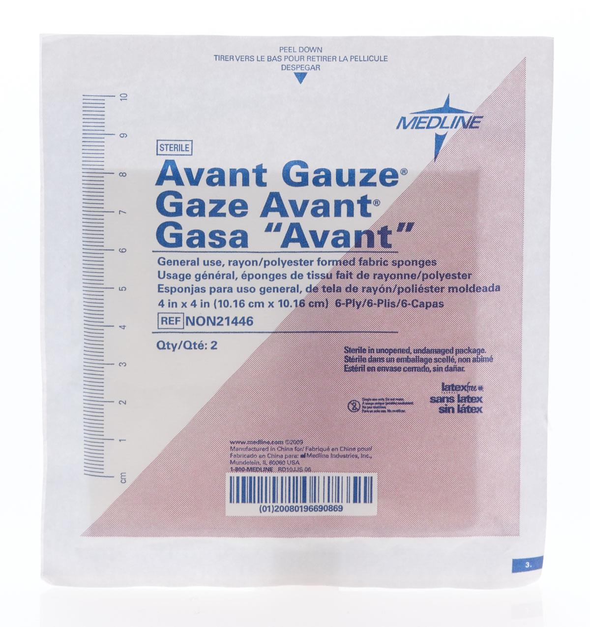 Medline Standard Sterile Nonwoven Gauze Sponges