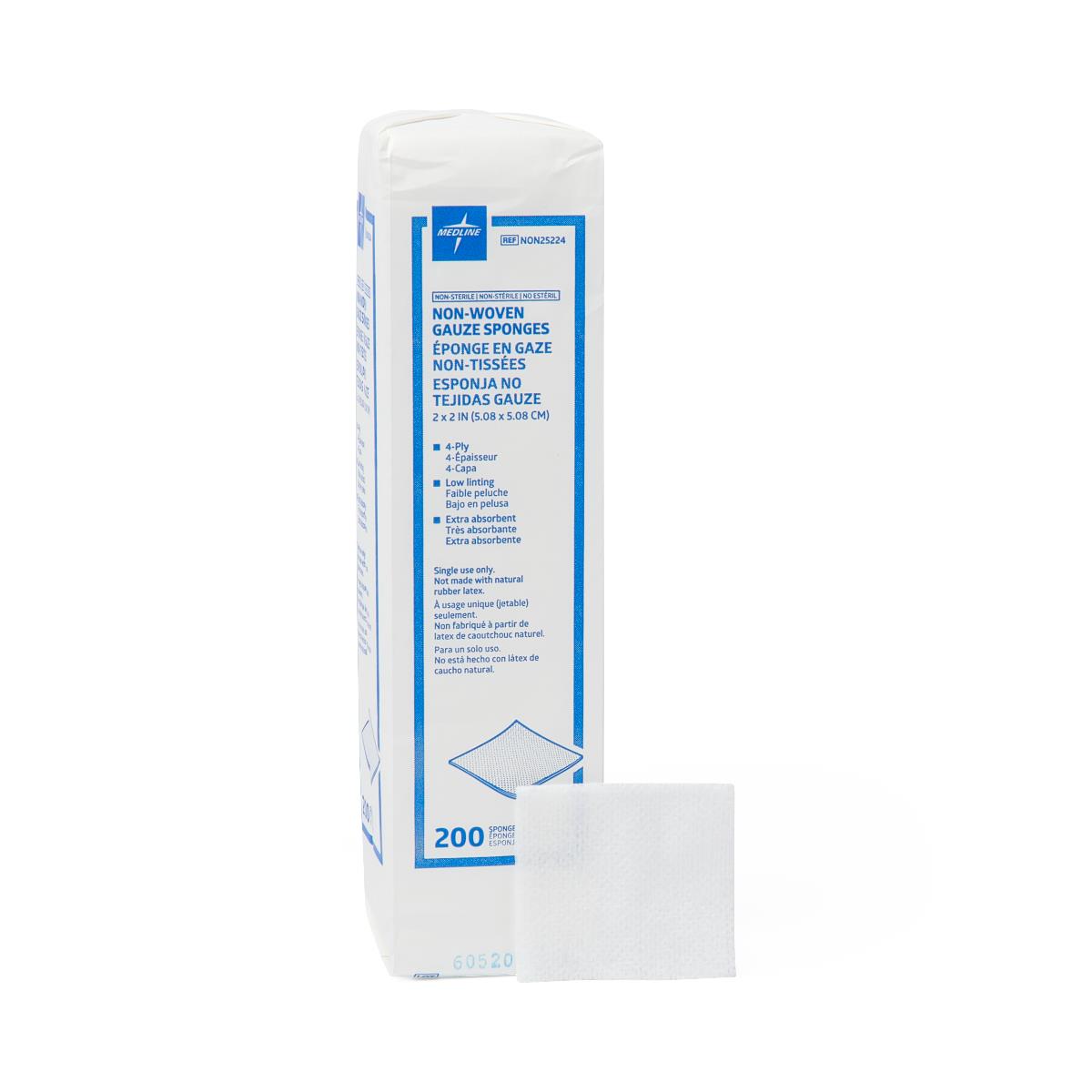 Medline Standard Nonsterile Nonwoven Gauze Sponges - BeHope