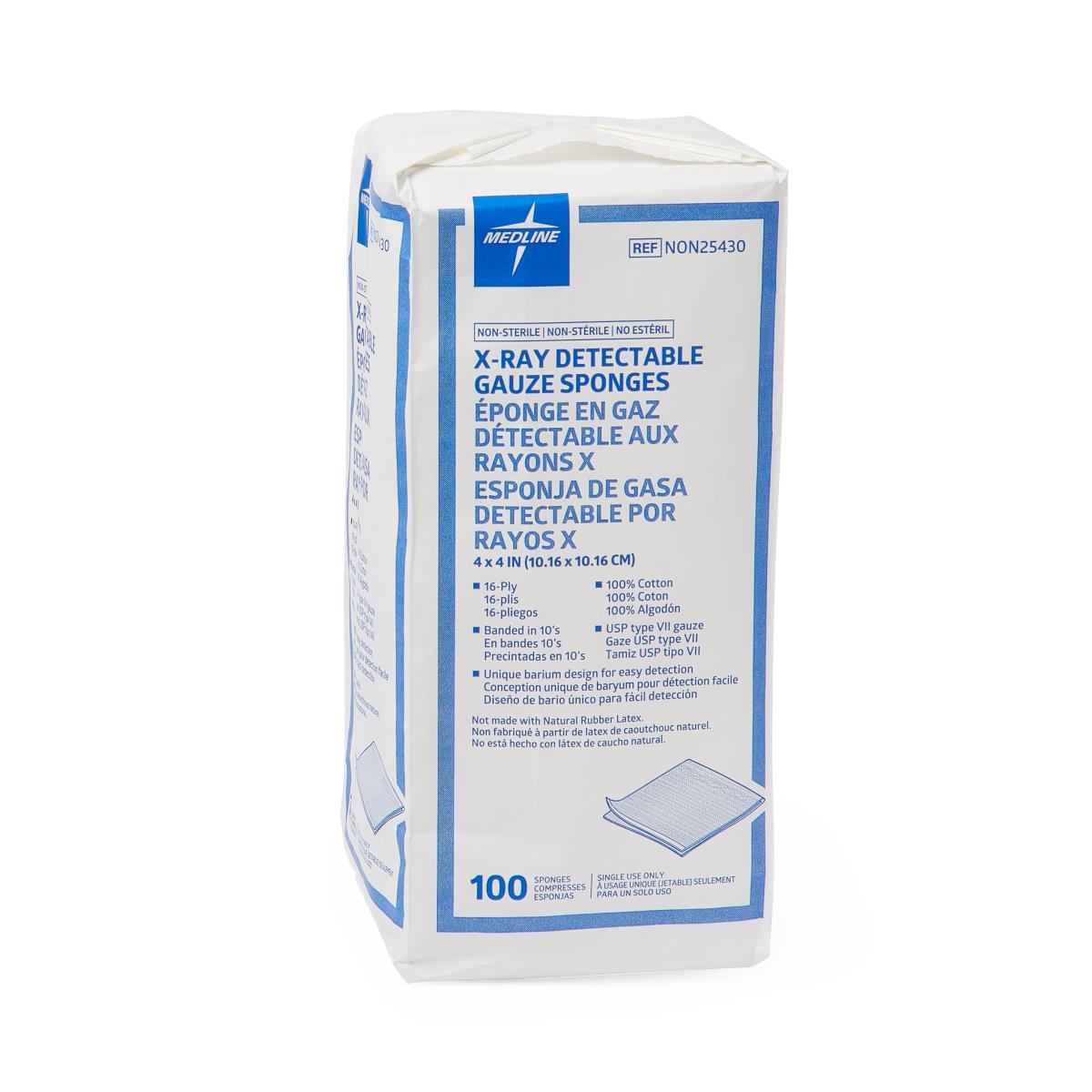 Medline Nonsterile X-ray Detectable Gauze Sponges - BeHope