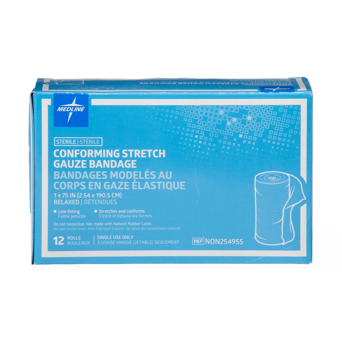 Medline Sterile Conforming Stretch Gauze Bandages