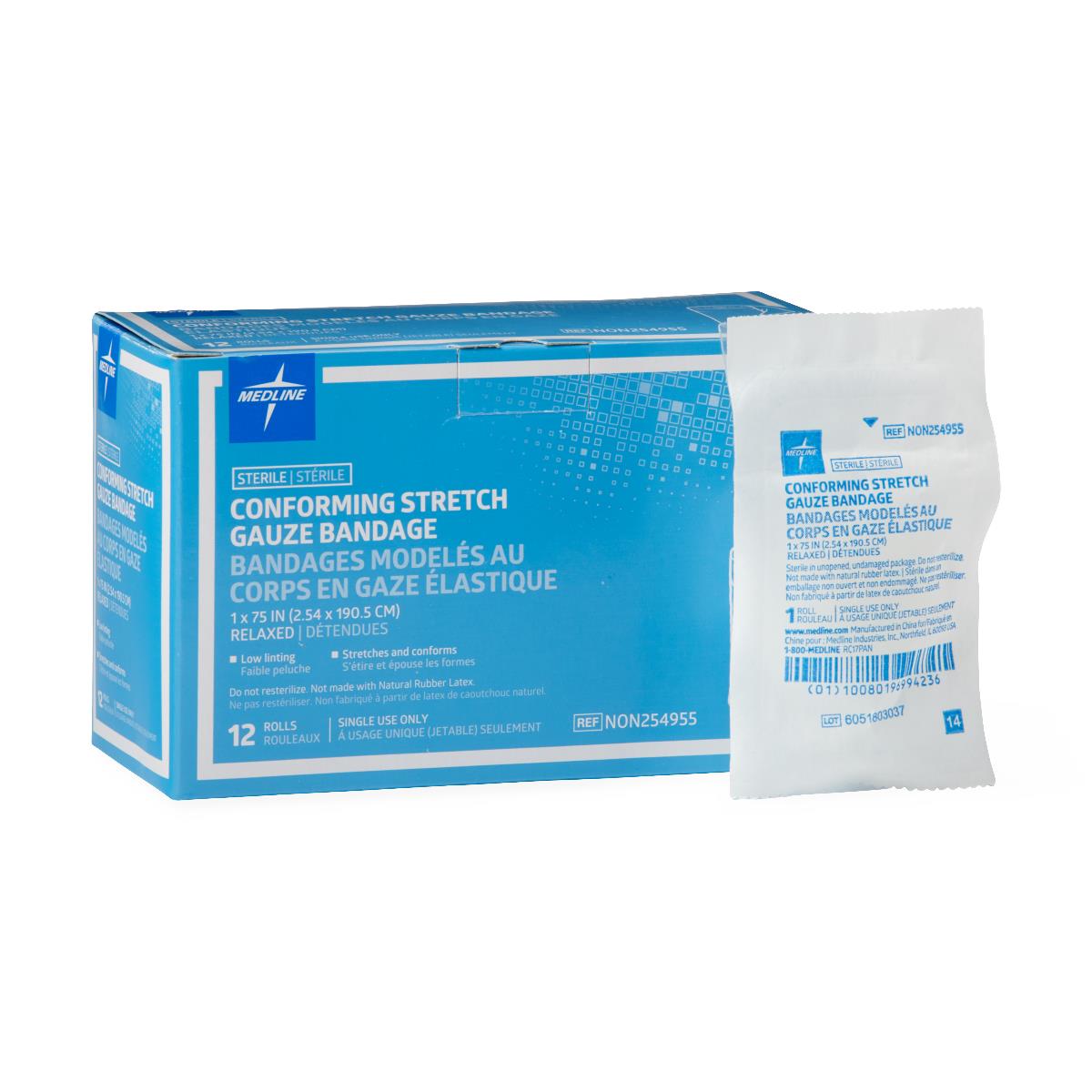 Medline Sterile Conforming Stretch Gauze Bandages - BeHope