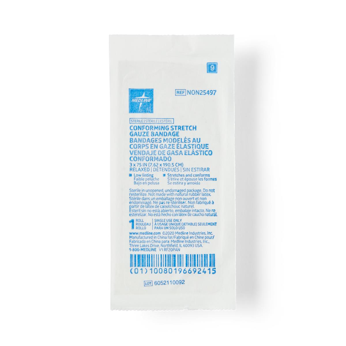 Medline Sterile Conforming Stretch Gauze Bandages - BeHope