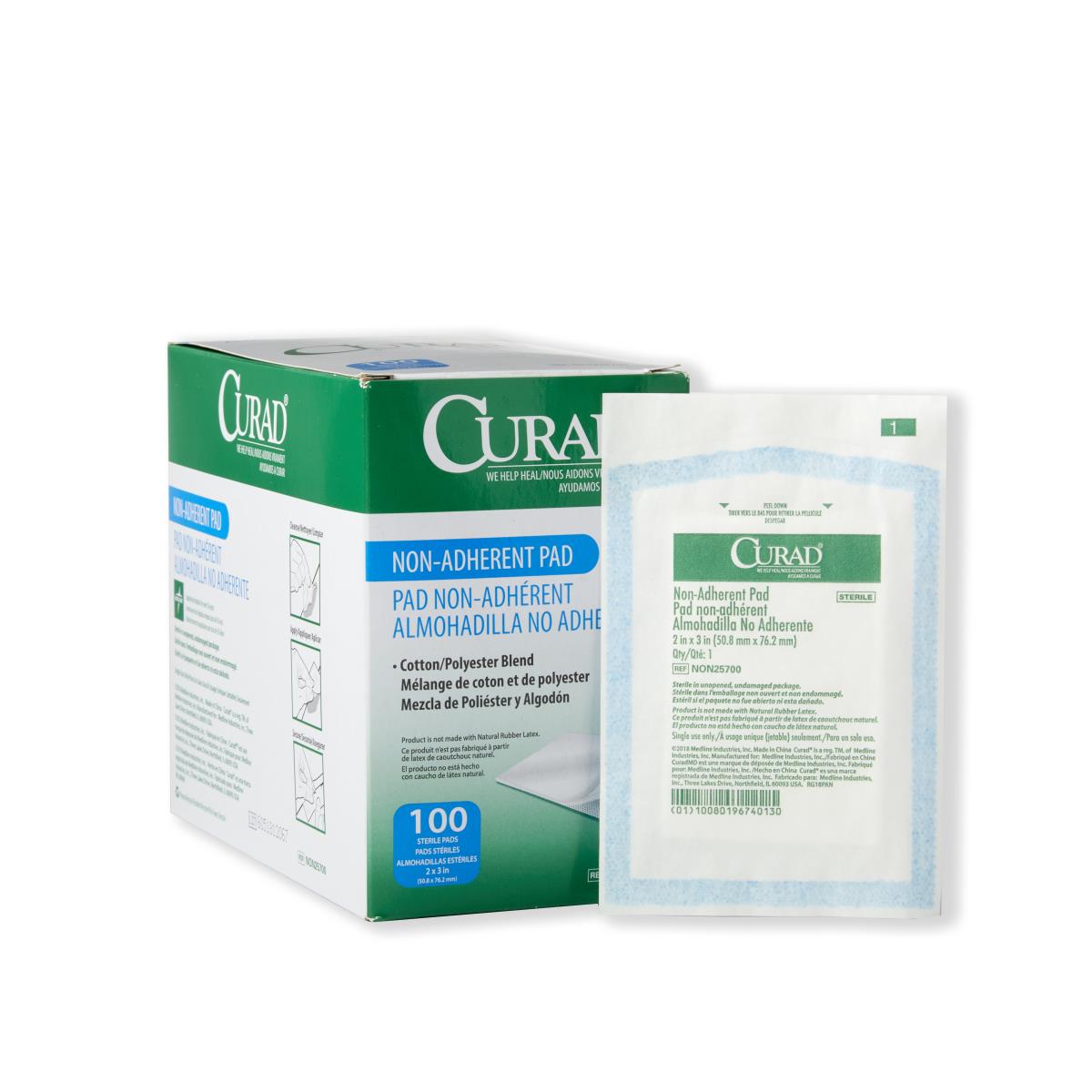 CURAD Sterile Non-Adherent Dressing Pads - BeHope