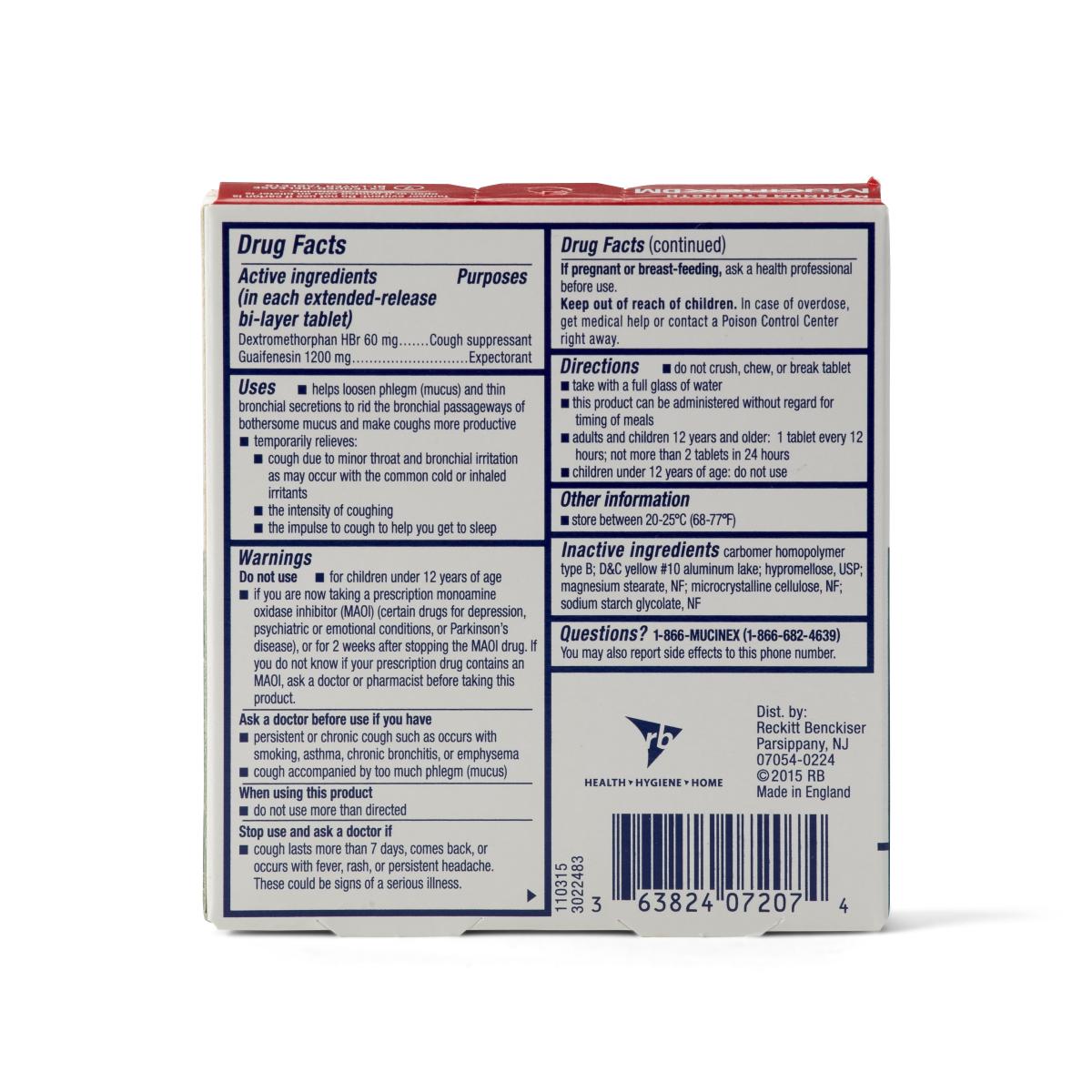 Mucinex Dm Expectorant/cough Suppressanttablets - BeHope