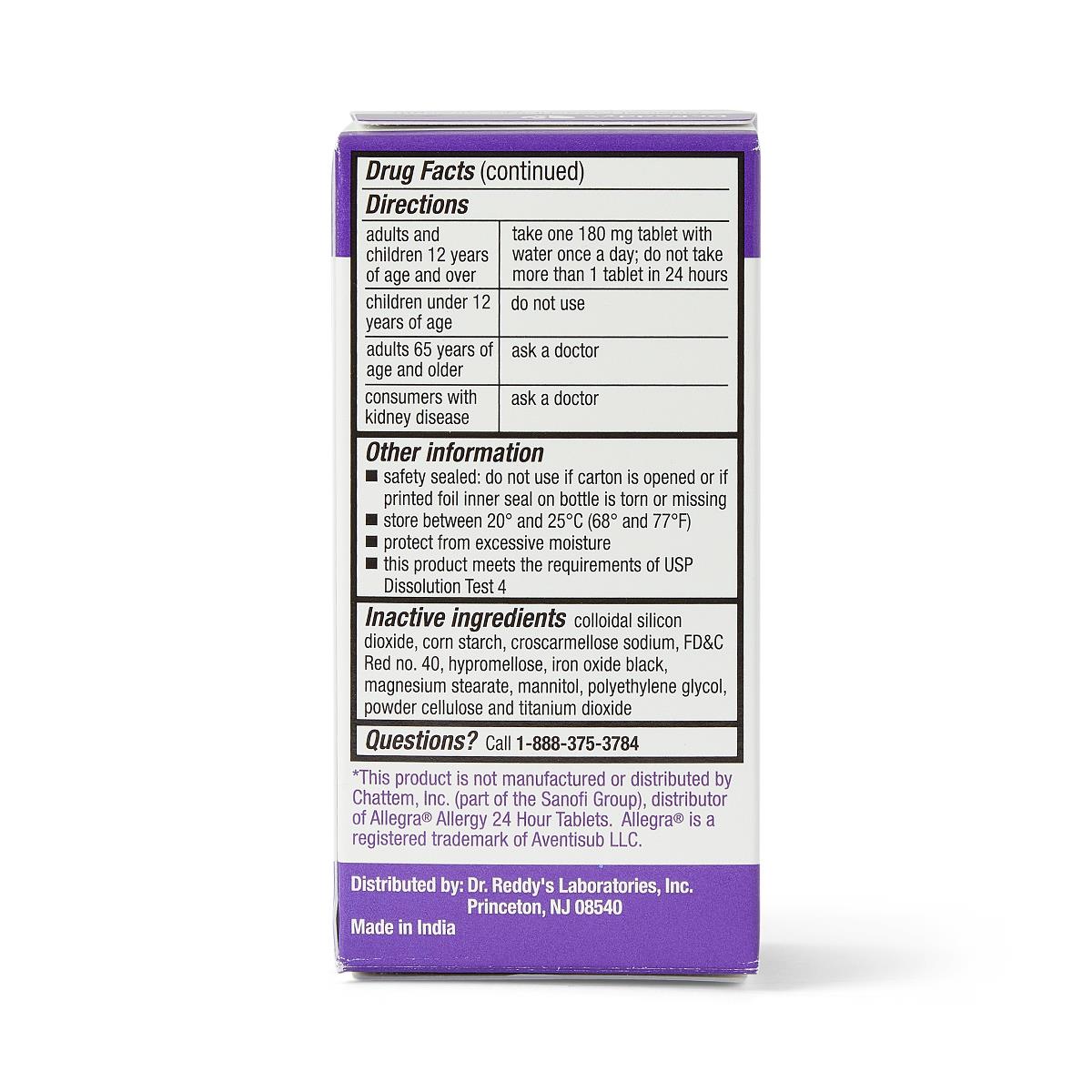Fexofenadine Allergy Tablets
